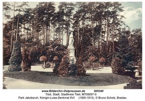 Tilsit, Stadt, Stadtkreis Tilsit Tilsit, Park Jakobsruh, Königin-Luise-Denkmal