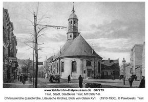 Tilsit, Stadt, Stadtkreis Tilsit Hohe Straße Tilsit, Hohe Str. zwischen Schenkendorfplatz und Fletcherplatz, nördlicher Teil (Nr. 1-8)