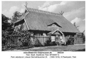 Tilsit, Stadt, Stadtkreis Tilsit Tilsit, Park Jakobsruh, Litauer-Heimathäuschen