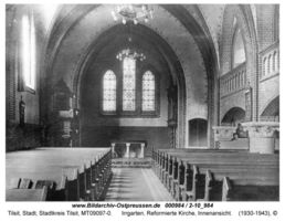 Tilsit, Stadt, Stadtkreis Tilsit Kapellenweg Tilsit, Reformierte Kirche, Kriegerdenkmal