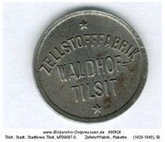 Tilsit, Stadt, Stadtkreis Tilsit Tilsit, Zellstoff-Fabrik auf der Mühleninsel