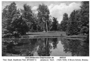 Tilsit, Stadt, Stadtkreis Tilsit Tilsit, Park Jakobsruh, Schwanenteich