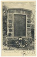 Waplitz Kr. Osterode, Ort, Kreis Osterode Waplitz Kr. Osterode, Gedenkstein an die Gefallenen des 1. Weltkrieges aus dem Infanterie-Regiment Freiherr Hiller v. Gärtringen