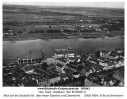 Tilsit, Stadt, Stadtkreis Tilsit Deutsche Straße Tilsit, Luftbilder und Panoramen