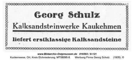 Kuckerneese, Ort, Kreis Elchniederung Lappiener Straße