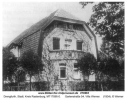 Drengfurth, Stadt, Kreis Rastenburg Gartenstraße 54