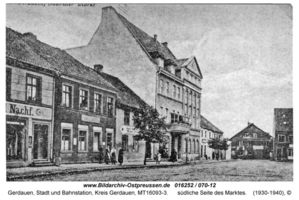 Gerdauen, Stadt und Bahnstation, Kreis Gerdauen