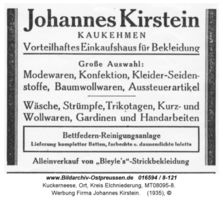 Kuckerneese, Ort, Kreis Elchniederung Am Markt