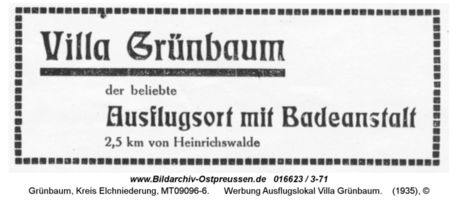 Grünbaum Kr. Elchniederung, Kreis Elchniederung