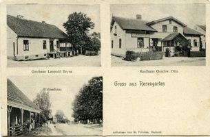 Rosengarten Kr. Angerburg, Ort und Bahnstation, Kreis Angerburg