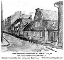 Tilsit, Stadt, Stadtkreis Tilsit Goldschmiedestraße