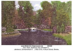 Tilsit, Stadt, Stadtkreis Tilsit Tilsit, Park Jakobsruh, Schwanenteich