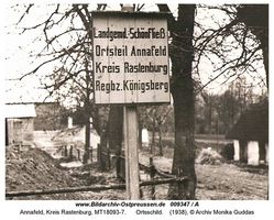 Annafeld, Kreis Rastenburg