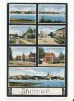 Stuhm, Stadt, Kreis Stuhm Stuhm,Stadt, Ortsansicht Südseite, Ortsansicht Nordseite, Wasserturm & Anlagen, 2x Markt, Kreiskrankenhaus, Ortsansicht Südwestseite Штум, город, вид города с южной стороны, вид города с северной стороны, водонапорная башня и сквер, 2 вида рынка, окружная больница, вид города с юго-западной стороны