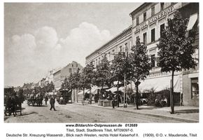 Tilsit, Stadt, Stadtkreis Tilsit Deutsche Straße